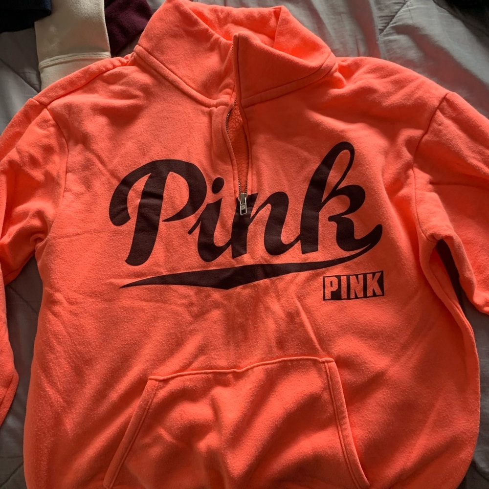 victoria’s secret pink quarter zip